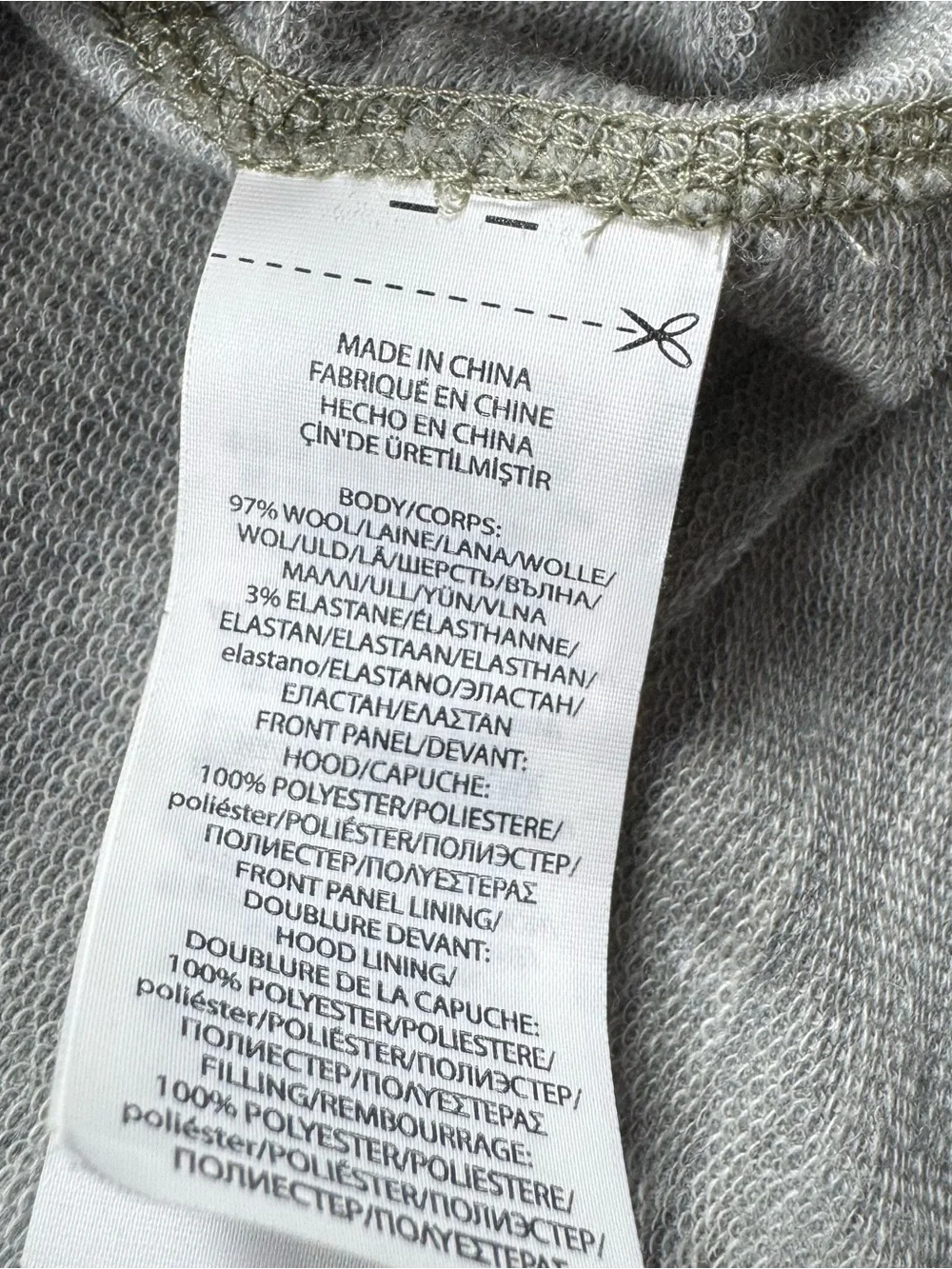 RLX Ralph Lauren Hybrid Wool Quarter Zip Hoodie Large